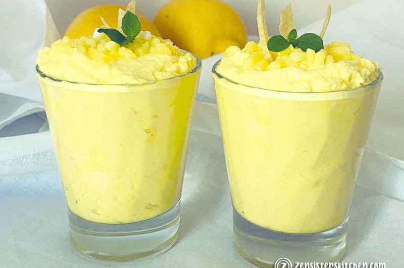 Semifreddo al limone senza uova